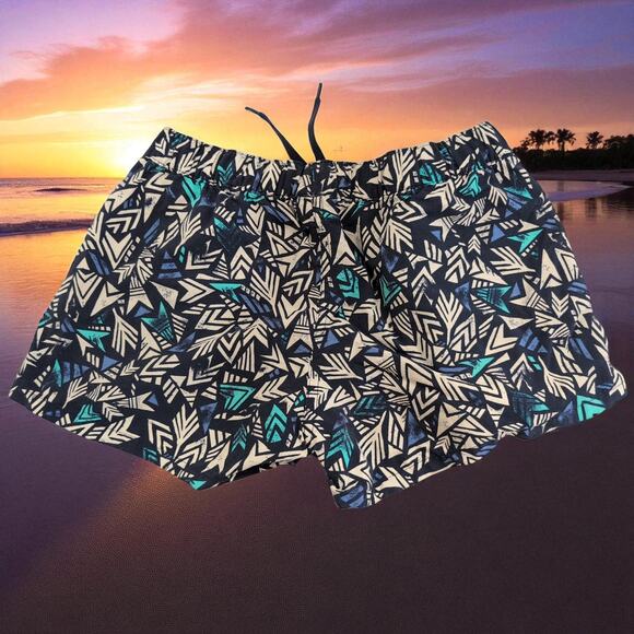 Patagonia Barely Baggies Womens XS Shorts Style 57041 Quill Navy Blue Funky 2.5" - Picture 3 of 9